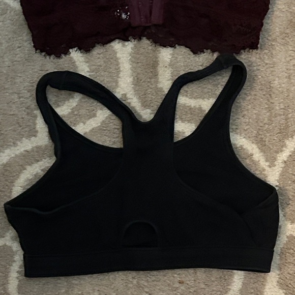Set of 3 Aerie, SHEIN and Steve Bralettes - Gray, Burgundy, Black, size S - Picture 8 of 12